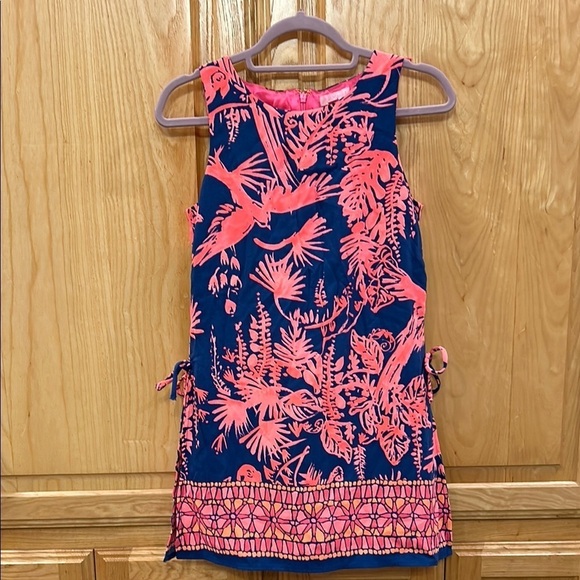 Lilly Pulitzer Pants - Lilly Pulitzer Vibrant Blue and Pink Tropical Dress
